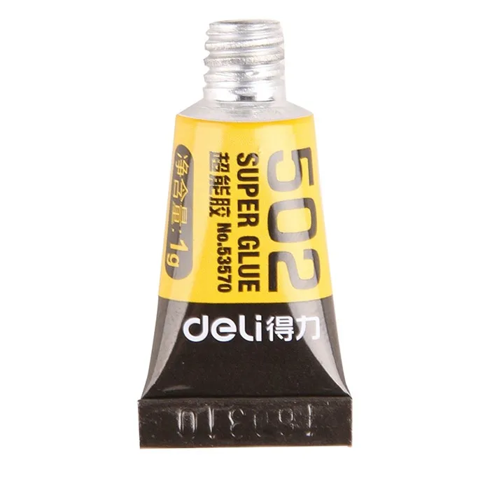 3 шт. Deli Super Liquid 502 клей для дома и офиса мгновенный Быстросохнущий стеклянный металлический кожаный резиновый прочный водостойкий клей