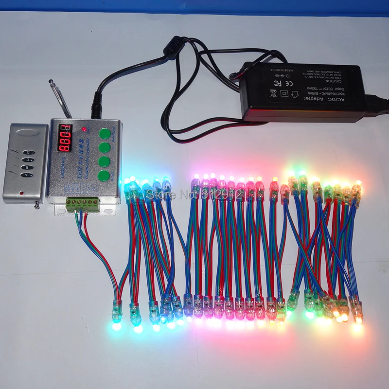 5 мм адресуемый rgb Полноцветный пиксельный узел; DC5V; класс IP68; чип PL9823(аналог WS2811/UCS1903/TM1804/INK1003