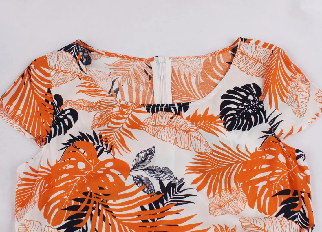 Женское облегающее платье Joansam оранжевое хлопковое Повседневное платье-карандаш