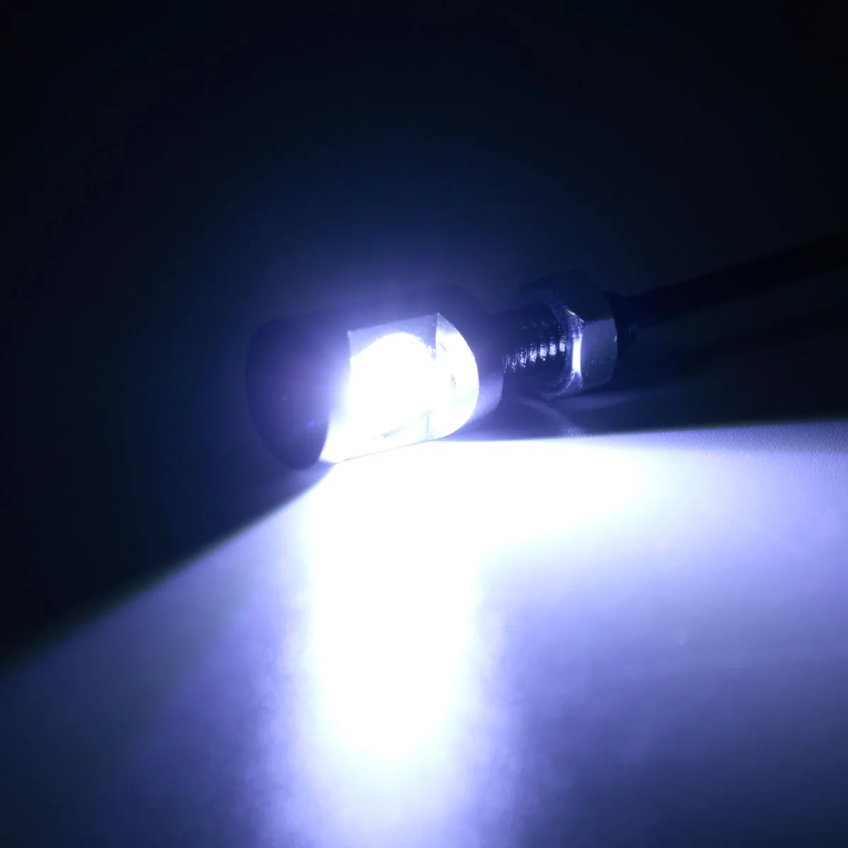 Универсальный 12V 2LED SMD мотоциклов автомобиля номерной знак на шурупе-болте светильник лампа заднего фонаря