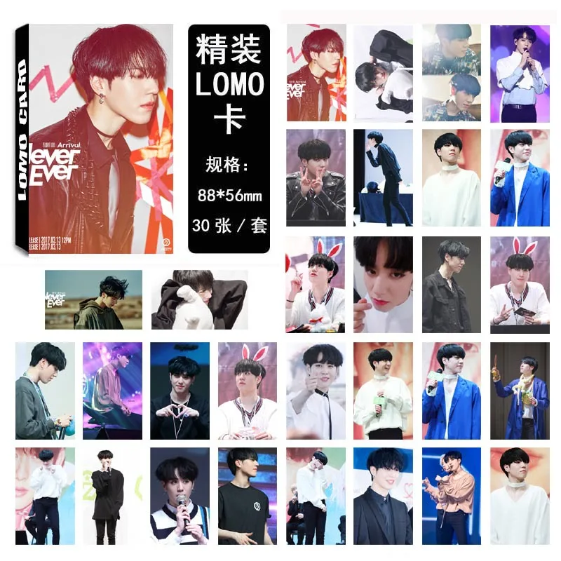 Новинка 30 шт./компл. KPOP GOT7 YuGyeom один альбом 02 HD Фотокарта из ПВХ самодельная