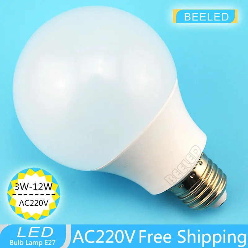 Светодиодная лампа E27 12 Вт 9 7 5 3 smd2835 220 В белая теплая энергосберегающая