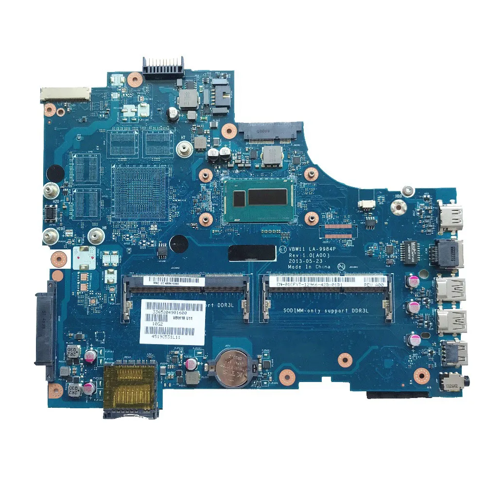 SZWXZY отлично подходит для Dell Inspiron 15R 3737 5737 материнская плата ноутбука I3-4010U CPU DDR3L