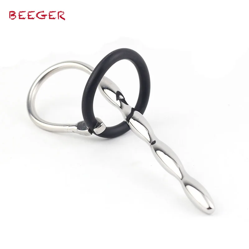 BEEGER Wavey четыре заглушка для пениса с резиновым кольцом глаз длинный вставляемый
