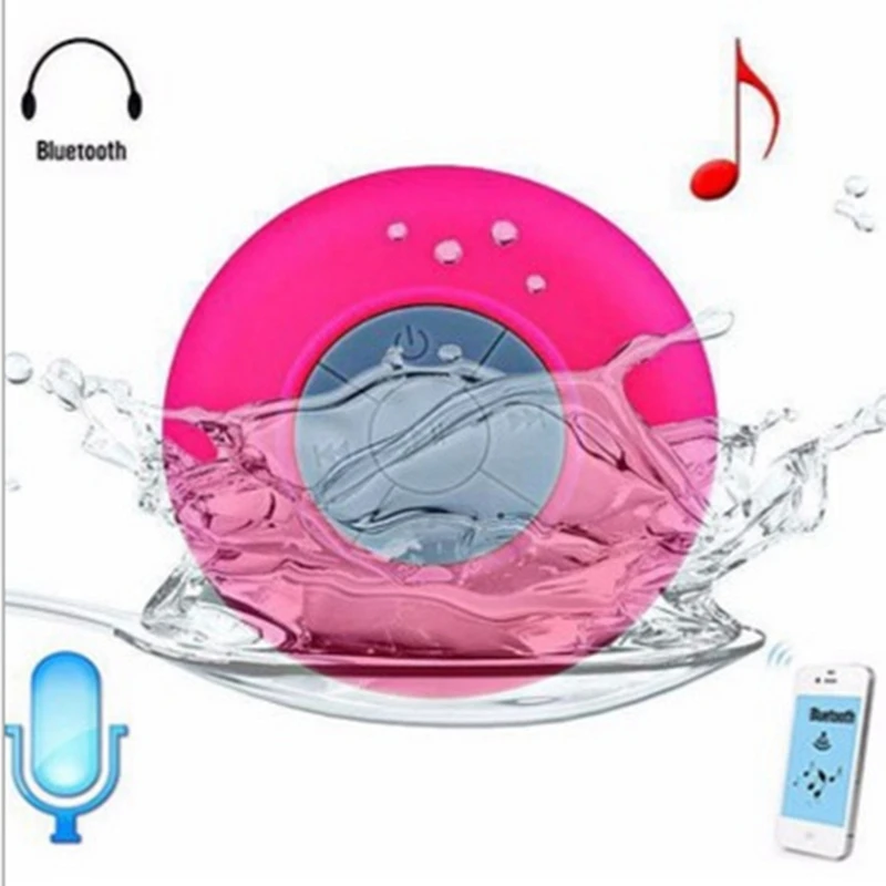 Водонепроницаемый мини Bluetooth динамик присоски муссер душ музыкальный плеер
