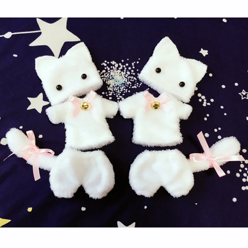 Одежда для куклы Bybrana Bjd Sd костюм кошки футболка шорты шапка плюшевая одежда котят