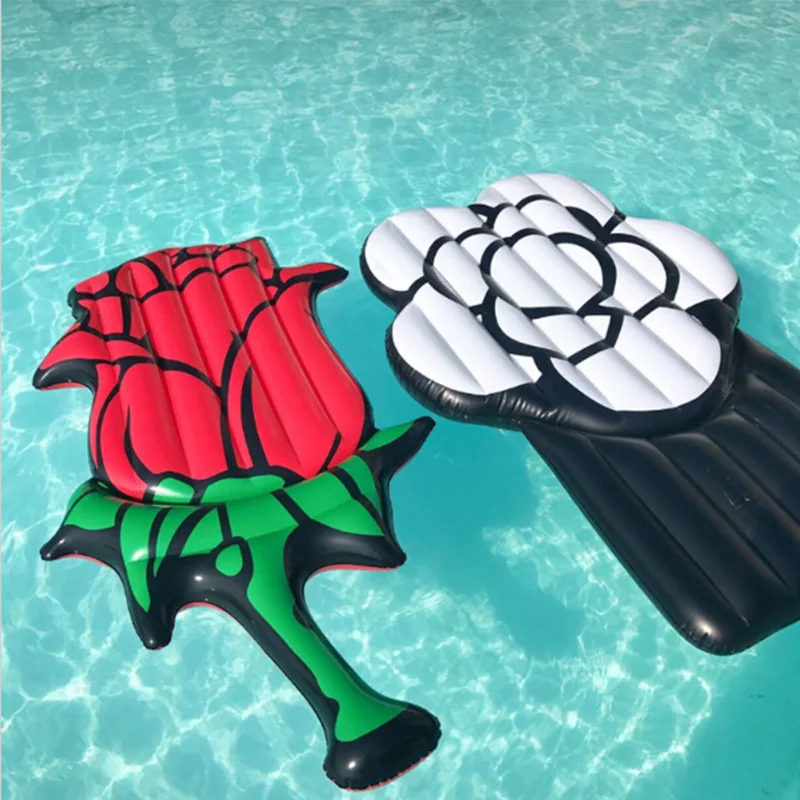 

Hot Giant Inflatable Rose Pool Float Women Flower Swimming Ring Air Mattress Sunbath Mat Inflatable Water Pool Toys Piscina