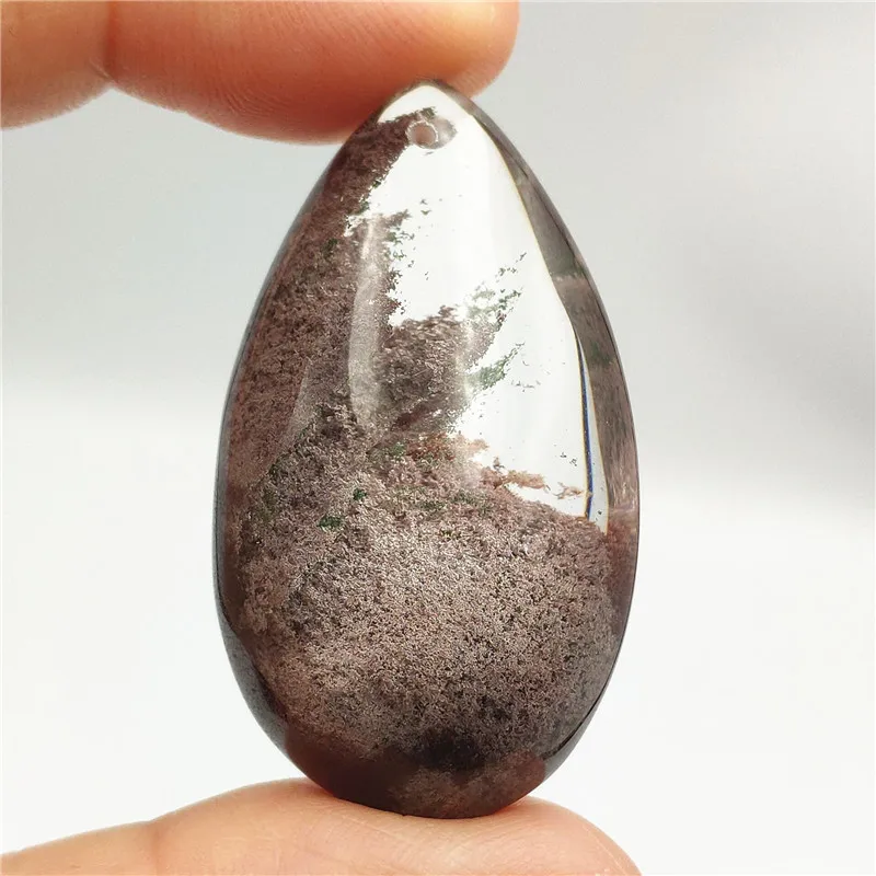 Подлинное натуральное красное фантомное ожерелье подвеска в виде капли воды