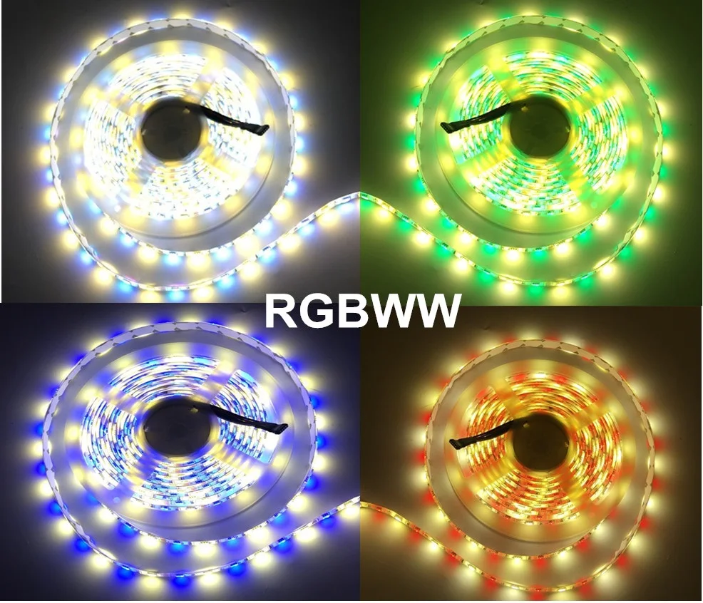 20 м 60 Светодиодный s/M Wifi контроллер 5050 RGB RGBWW светодиодные полосы света лампа Водонепроницаемая гибкая лента Диодная лента DC 12 В адаптер Набор струн