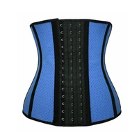 women body shaper slimming waist trainer cincher latex 9 steel boned waist cincher corset shaper shapewear modeling strap