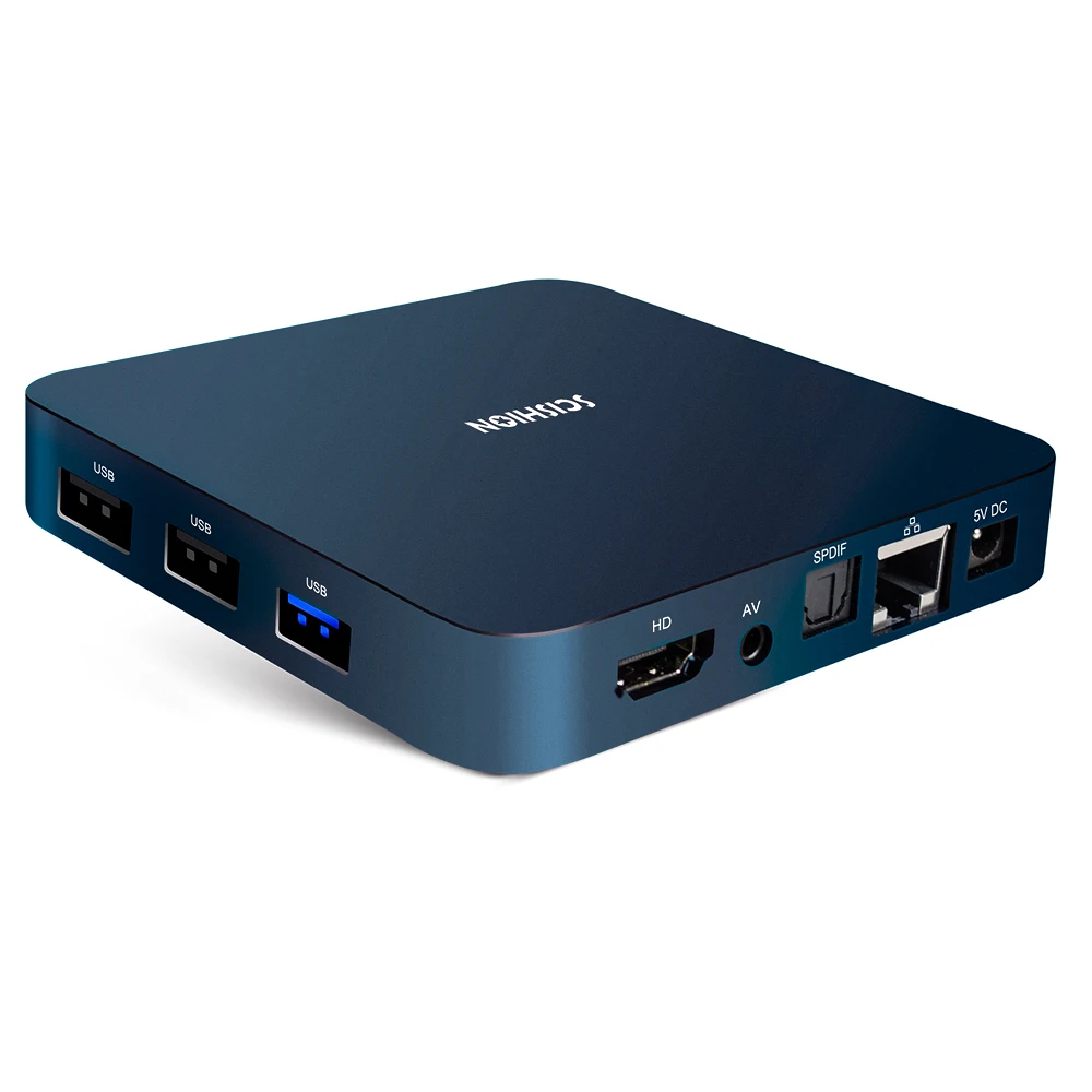 SCISHION AI One Android tv Box android 8,1 4K 2G/16G WiFi BT4.0 медиаплеер дисплей экран Голосовое управление PK Z28 X96mini tv box