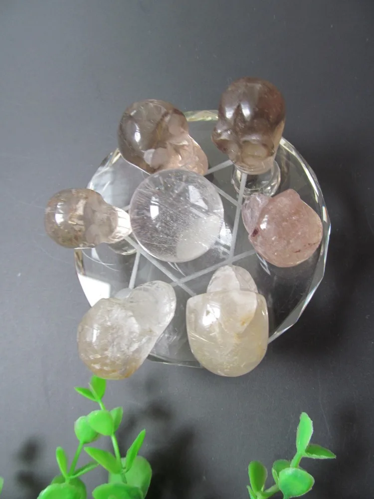 Натуральный кристалл дымчатого кварца C кварцевые Кристальные черепа чакра