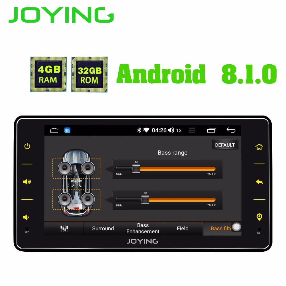 6.2"Single Din 4GB+32GB Universal Head Unit Android 8.1 Car Radio GPS Bluetooth WIFI Multimedia Player Buit-in DSP Support Zlink |
