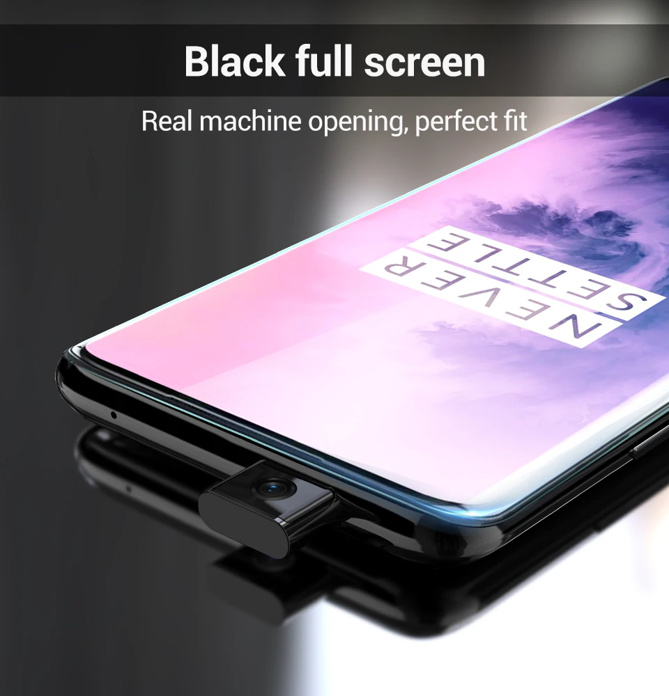 PZOZ для oneplus 7 pro 3D закругленные края полное закаленное стекло крышка oneplus 7 one plus 7pro стекло ультра тонкий полный экран Защита