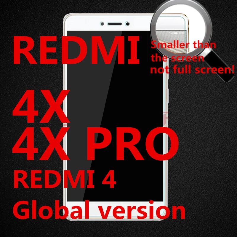 Закаленное стекло для XIAOMI REDMI 4X 4 X PRO 2 ГБ 3 16 32 ГБ|Защитные стёкла и плёнки