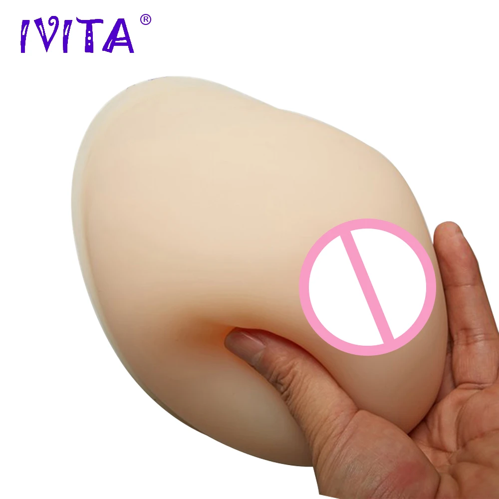 IVITA 3200 г белые силиконовые формы груди Ложные для трансвеститов транссексуал