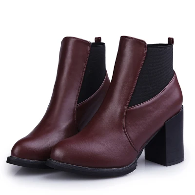 Весенне осенние ботинки на квадратном каблуке для женщин|boots high heels|boot shoesboot shoes woman