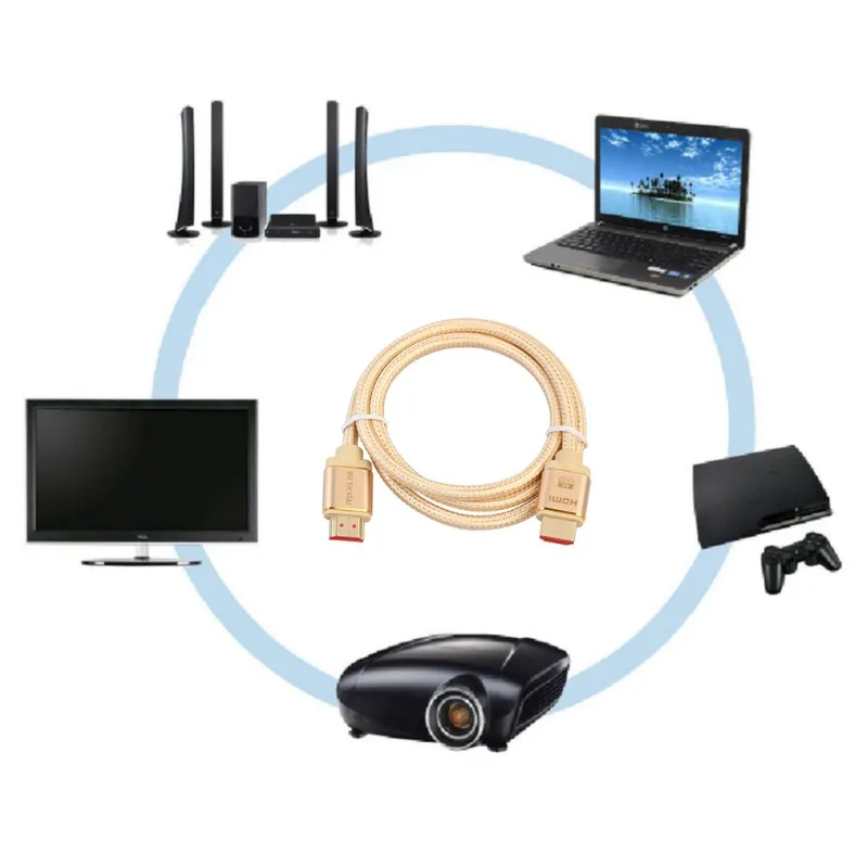 HDMI к кабель видео кабели позолоченный 2 0 4k для HD TV LCD ноутбука PS3 проектор