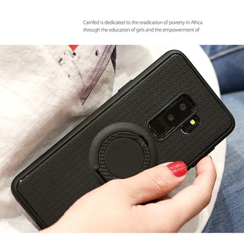 Высококачественный чехол для Samsung Galaxy S9 Plus + автомобильный держатель подставка