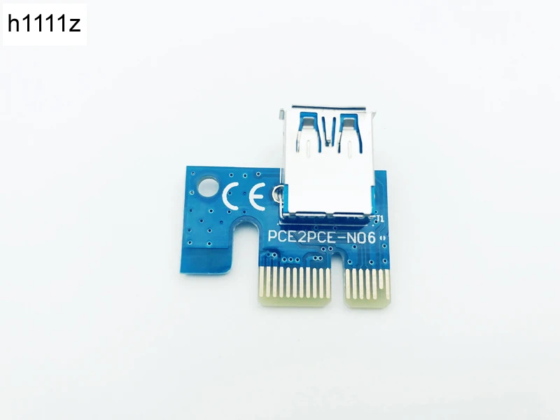 10 шт., переходная карта PCI 1X PCI-e X1 Riser 180 градусов к USB для Riser 006 006C 007S 008S