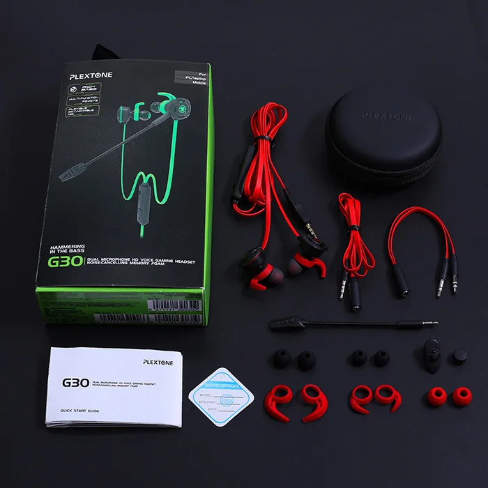 Rad PLEXTONE G30 игровая гарнитура для геймера стерео с двойным микрофоном наушники-вкладыши бас проводные наушники для телефона компьютера PS4 - Цвет: Rad