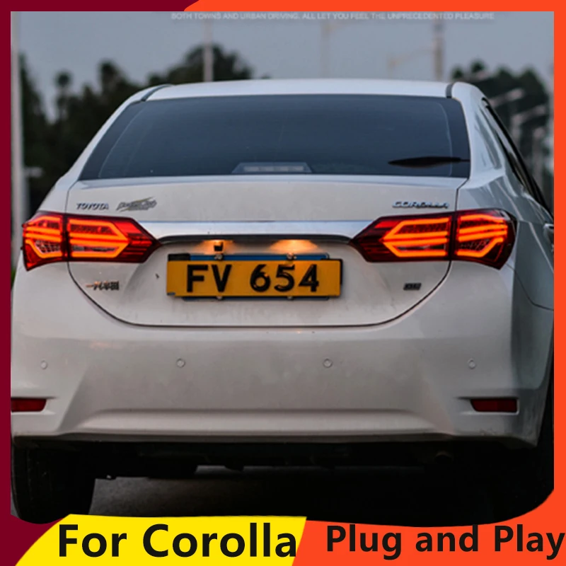 

KOWELL 2014-2017 For toyota Corolla LED rear lights LED taillights car styling trunk lamp signal+brake+reverse parking light