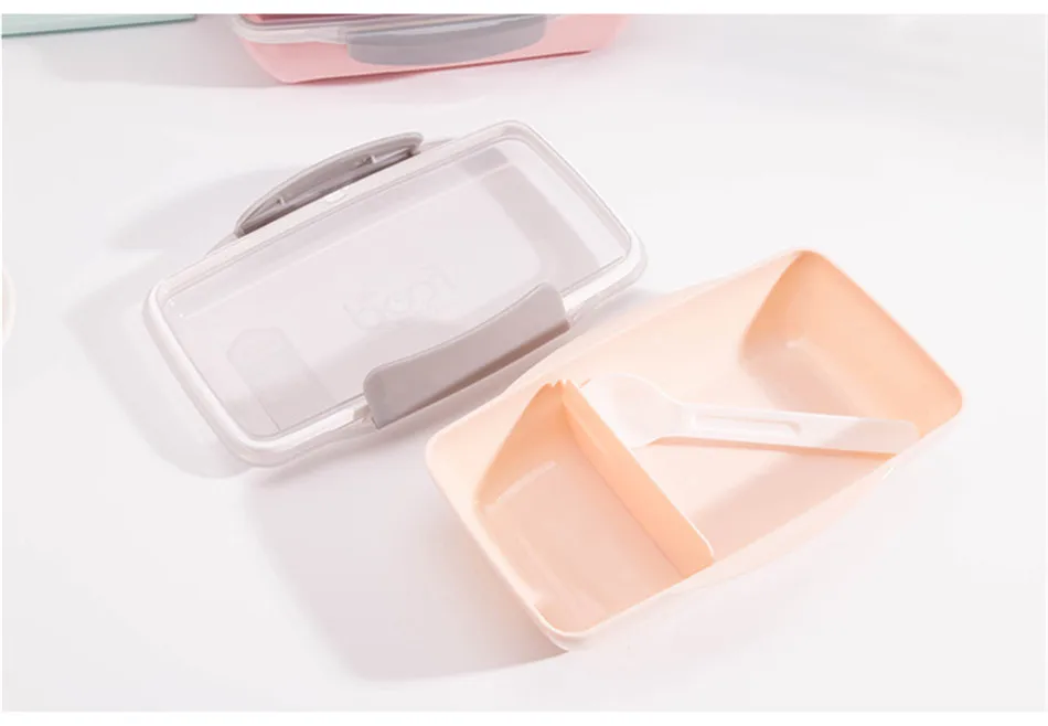 ONEUP пластик 750 мл BPA Бесплатный ланч бокс для детей Microwavable контейнер для хранения еды хранения фруктовый салат BPA Бесплатный для пикника школы