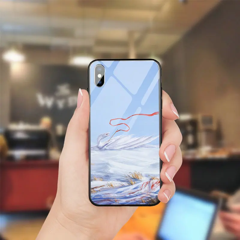 Дракон художественное изображение закаленное стекло PC тпу телефонные чехлы для