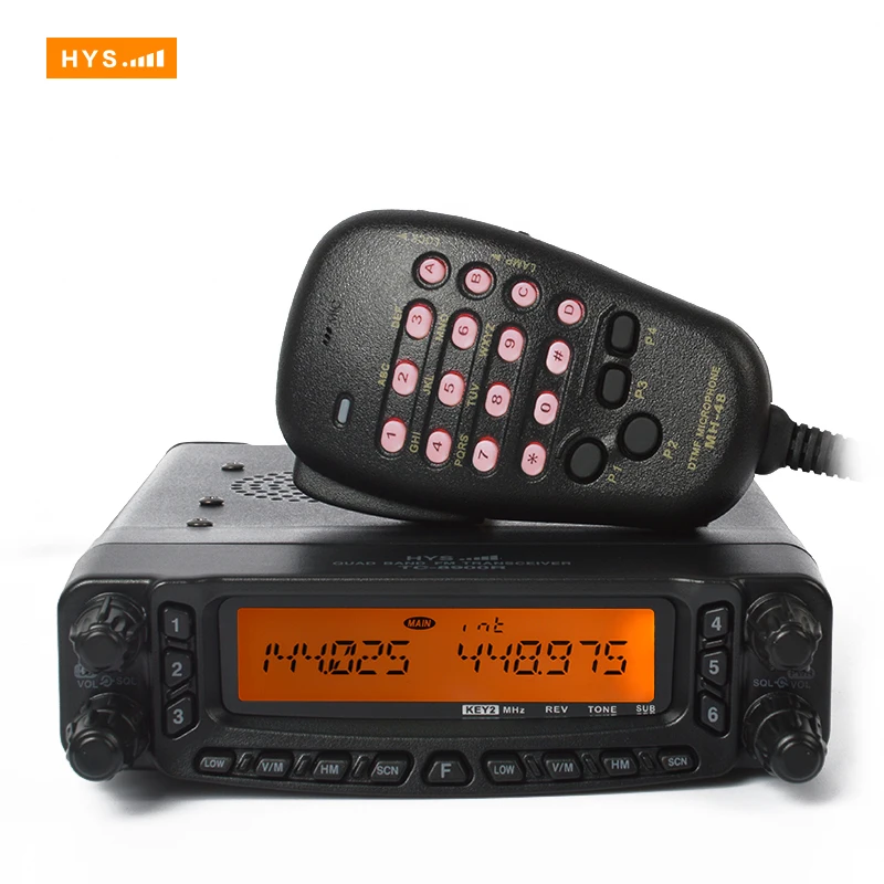CB приемопередатчик Quad Band Автомобильный мобильный радиотелефон 26 33mhz47 54mhz 136 174 мГц