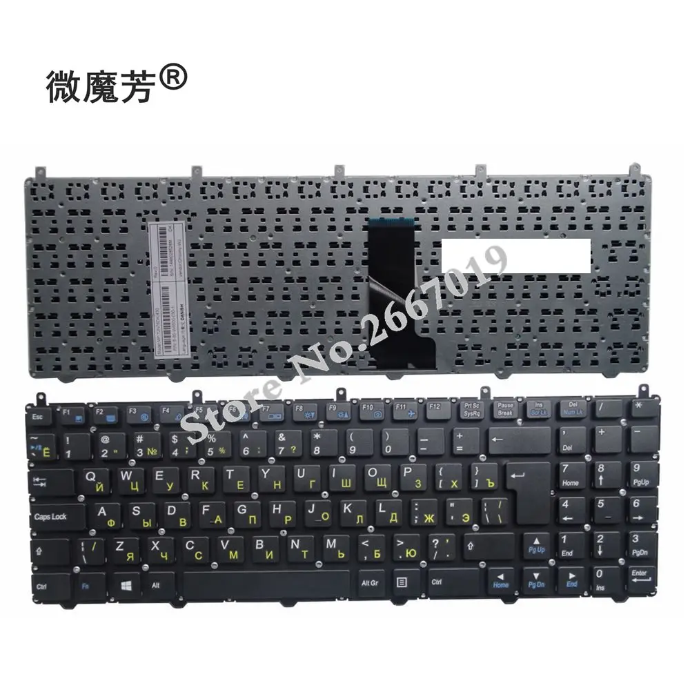 

Russian RU Keyboard for DNS Clevo W650EH W650SRH W6500 MP-12N76SU-4301 6-80-W6500-281-1D Laptop keyboard