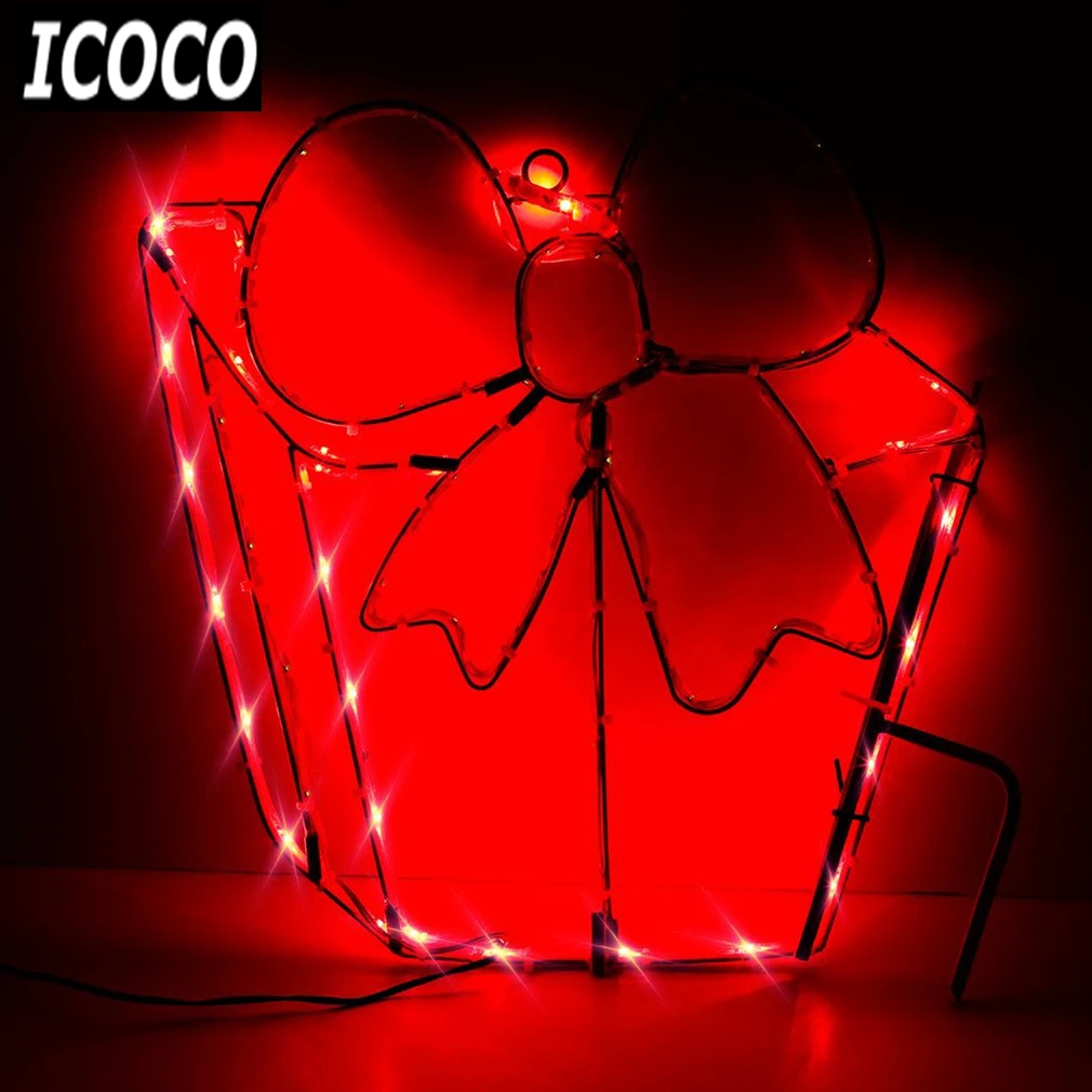 Icoco неоновый свет бантом в форме Дизайн Ночь Настенный светильник Кофе бар