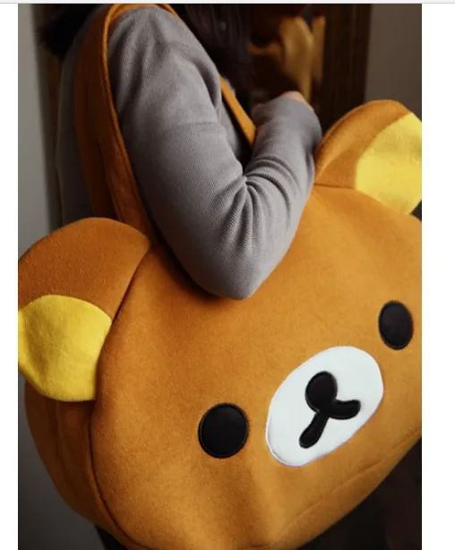 Симпатичная большая сумка Rilakkuma 1 шт. наплечная плюшевая расслабляющая с