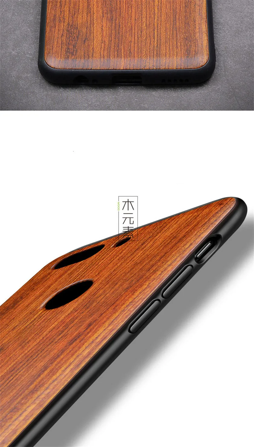 Для Xiaomi mi 8 lite чехол из натурального дерева funda Xiaomi mi 8 палисандр ТПУ ударопрочный чехол для телефона чехол для Xio mi 8 SE