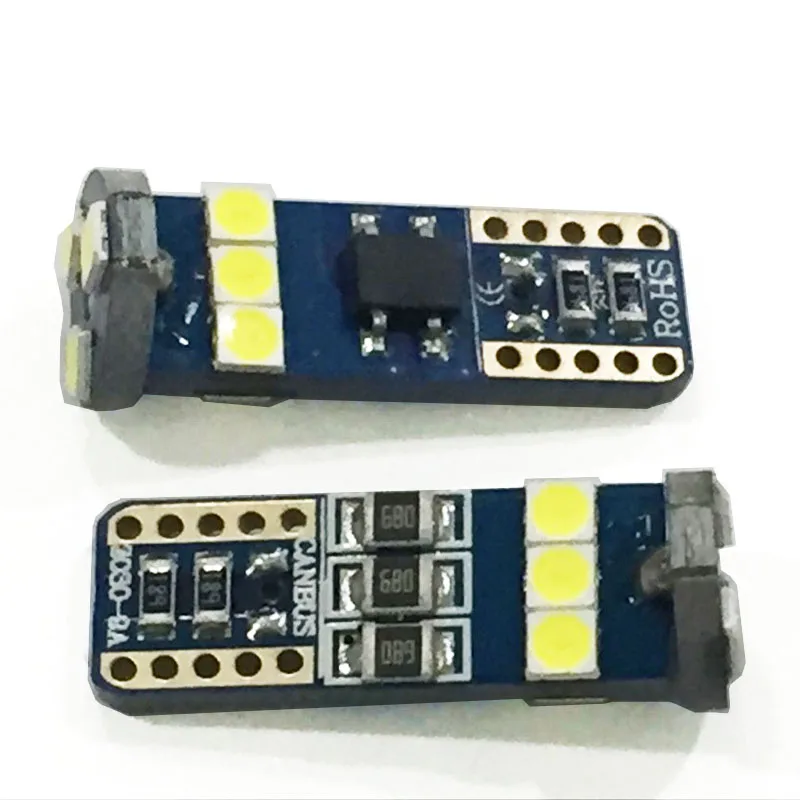 6x автомобильный T10 Canbus W5W SMD 3030 9 светодиодный клиновидный габаритный фонарь