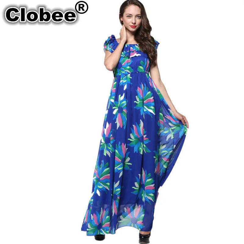 Женское длинное платье Boho пляжное большого размера 5XL 6XL 2019 | Женская одежда
