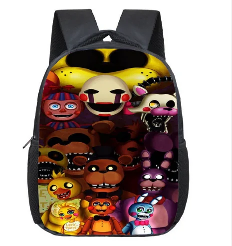12 Inch Five Nights At Freddys Children School Bags Backpack Kids Kindergarten Bag Freddy Bear Toddler bag - Цвет: Five Nights 25