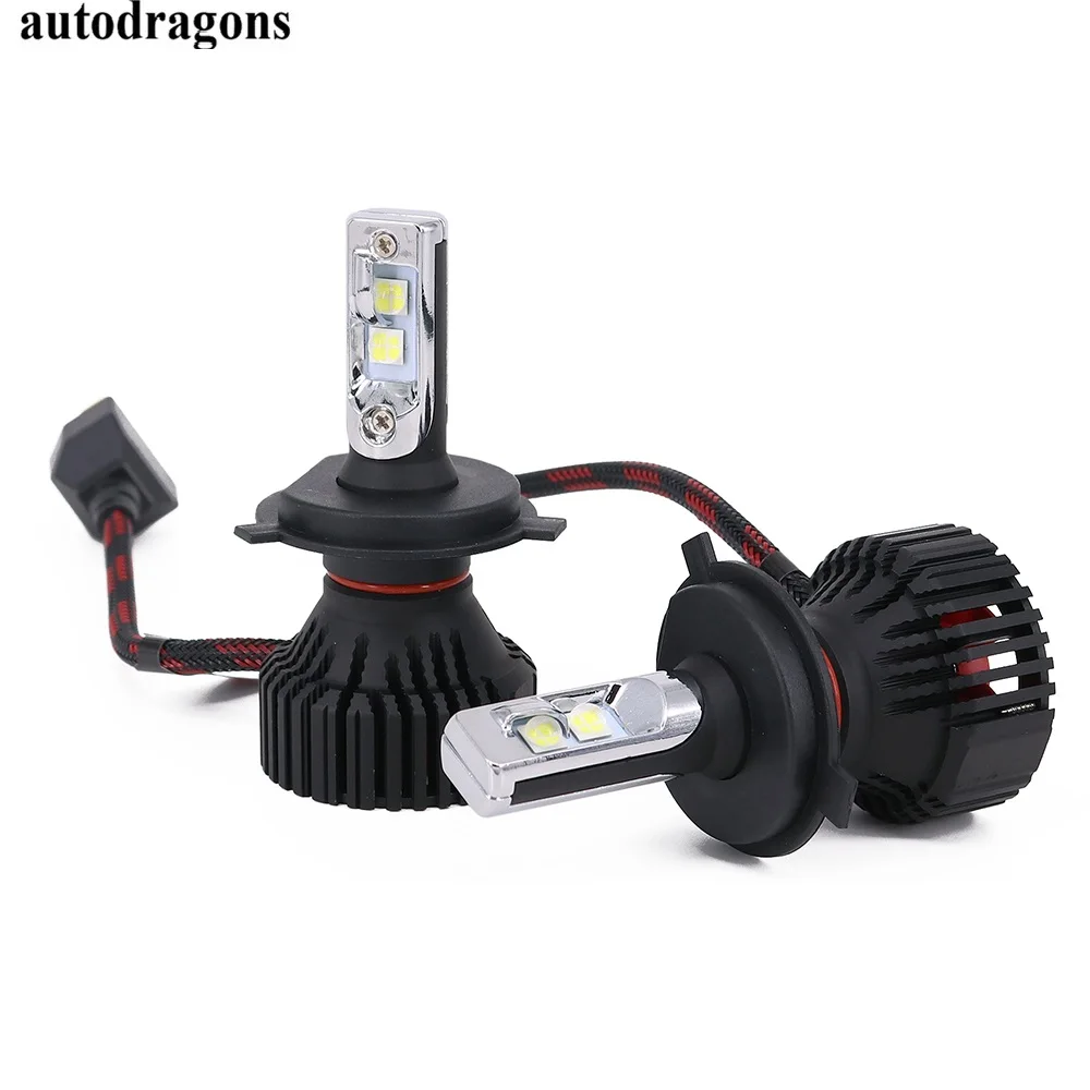 Autodragons H4 высокий низкий пучок h3c H7 H8 H9 H11 9006 60 W светодиодный CR зэс Canbus Error free автомобилей ближнего света, лампа для противотуманной фары 8000LM для A3 A8