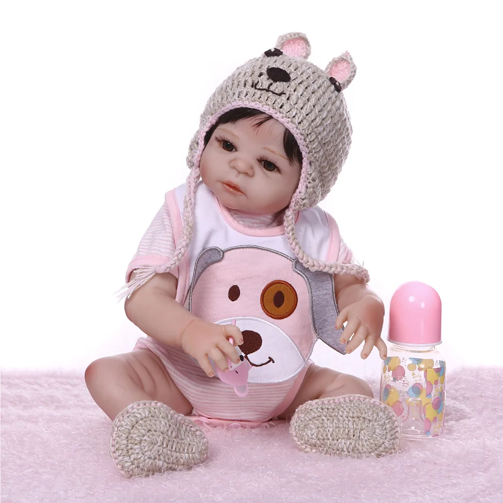 Nicery 19 дюймов 48 см Bebe Reborn Baby Doll Жесткий Силиконовый мальчик девочка игрушка