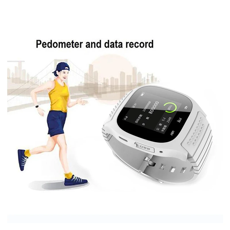 Bluetooth M26 Смарт часы Для мужчин Smartwatch reloj inteligente Носимых устройств SMS будильник для
