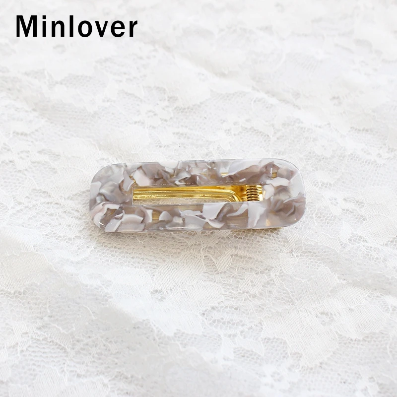 Minlover корейские пустые геометрические заколки Водосберегающие для волос
