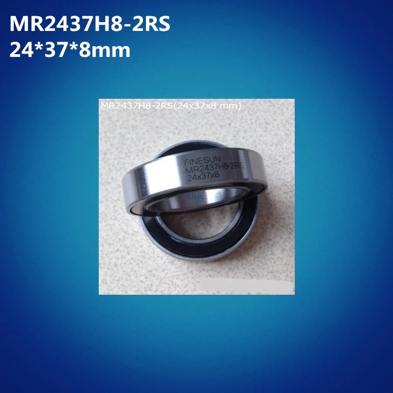 

Free shipping 1pcs ABCE-5 MR2437H8-2RS (24*37*8 mm) MR 24378 RS Bicycle BB Bracket Bottom 24 37 8 Balls Bearings MR2437H8