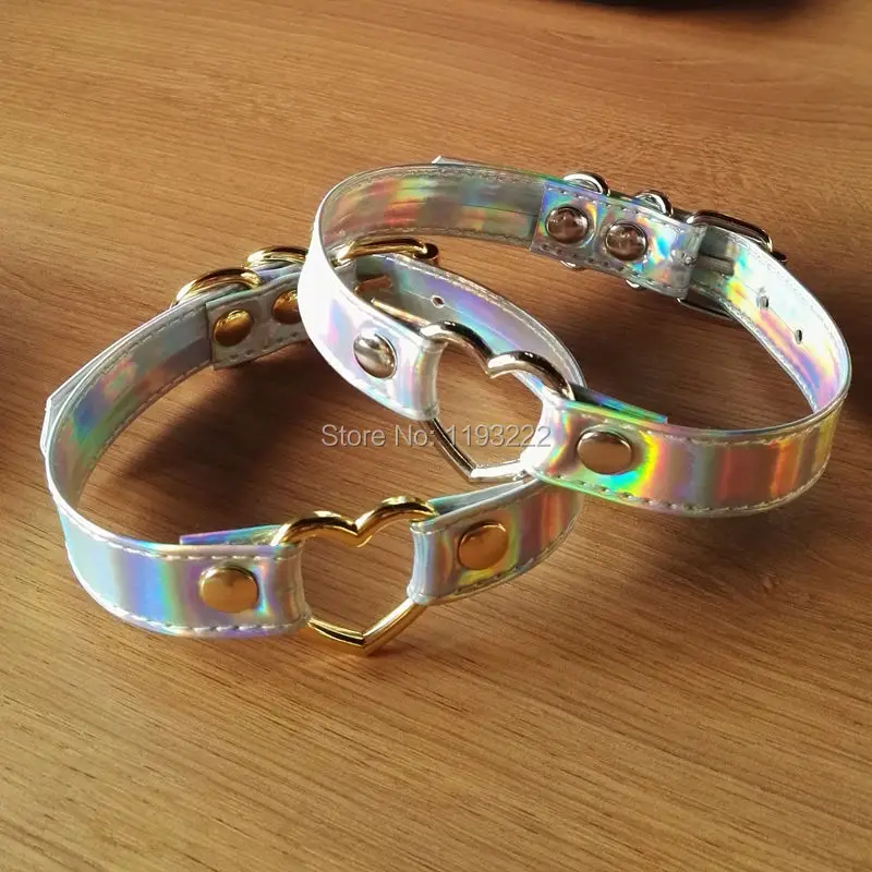 Дизайнерское женское Радужное колье ручной работы голографическое 100% лазерный