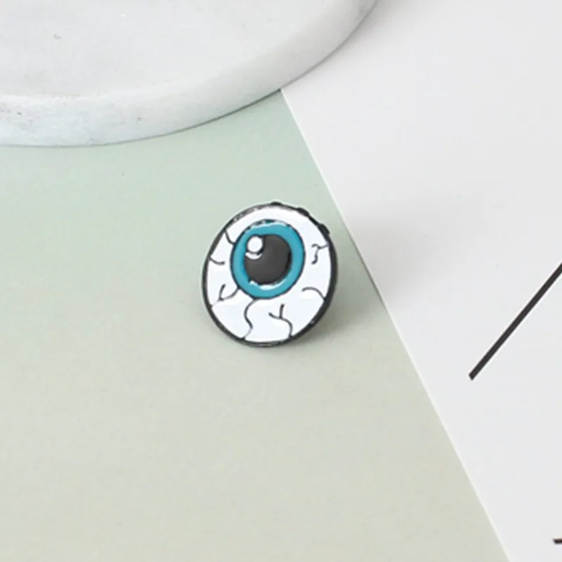 Z14 Женская Брошь модная Эмаль сердце и зубы мозга брошь с изображением глаза