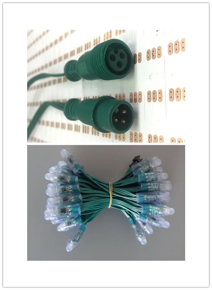 50 шт./компл. DC5V адресуемый 12 мм WS2811 Светодиодный умный пиксельный узел RGB