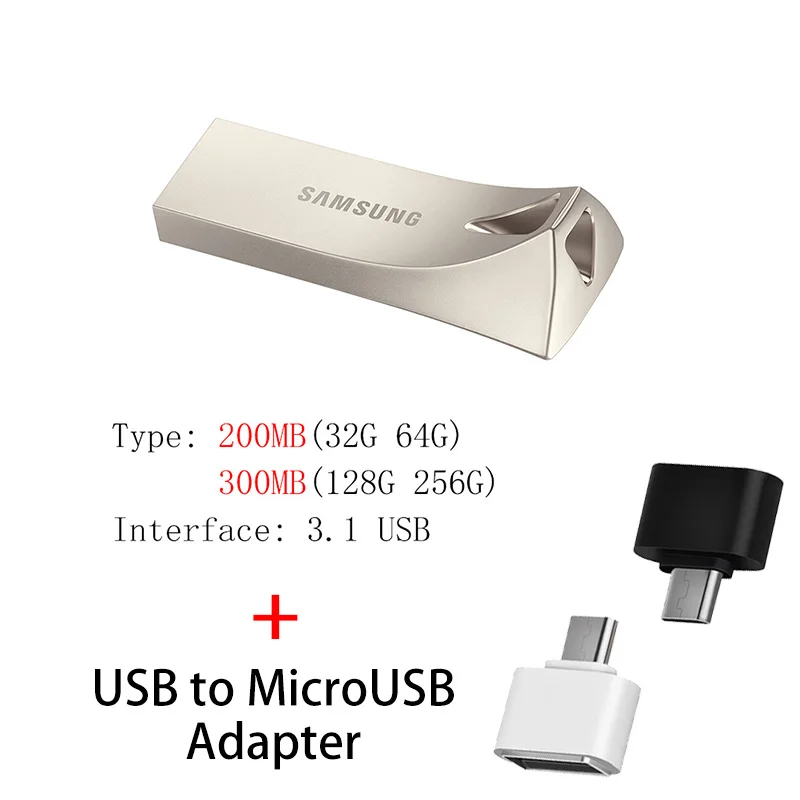 SAMSUNG USB флэш-накопитель 64 Гб/32 128 ГБ флэш-накопитель 128 Гб 64 Гб оперативной памяти, 32 Гб встроенной памяти, 256 GB 300MB Ручка привода 3,1 USB флеш-диск на ключе памяти для телефона - Цвет: BE3 A