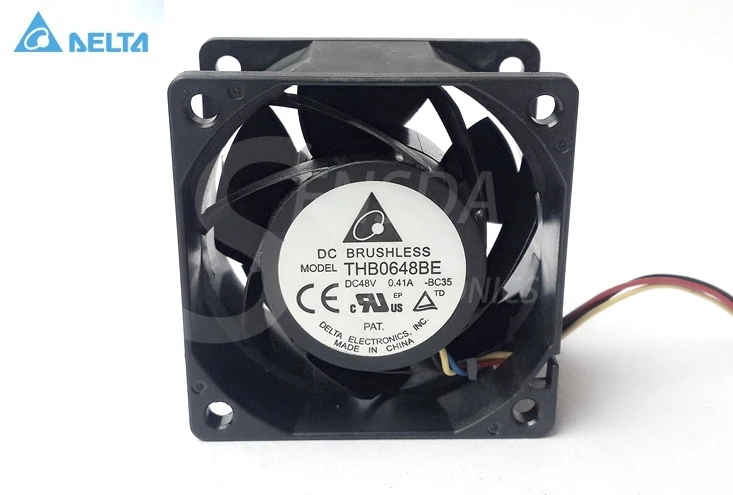 Новинка для delta THB0648BE 6 см 6038 48 В 0 41a 4 проводные вентиляторы PWM сервера|server fan|4 wire fanpwm