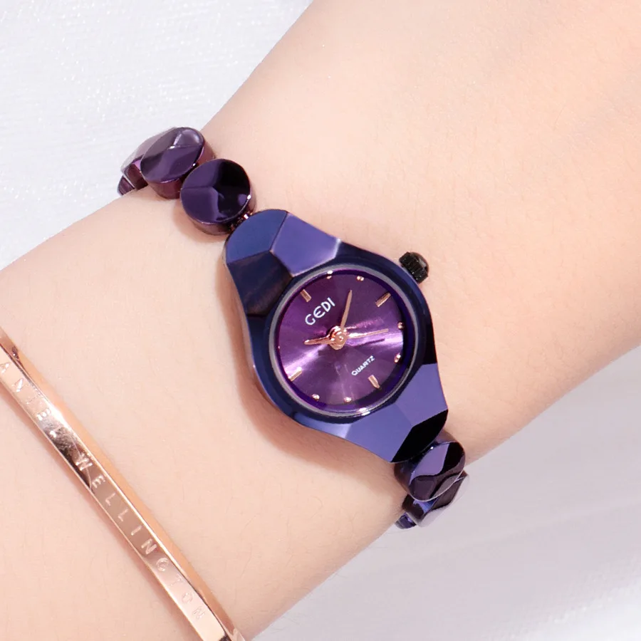 

Fashion Brand Casual luxury watches Sapphire Blue rose gold Steel watch female quartz watch waterproof Woman watch