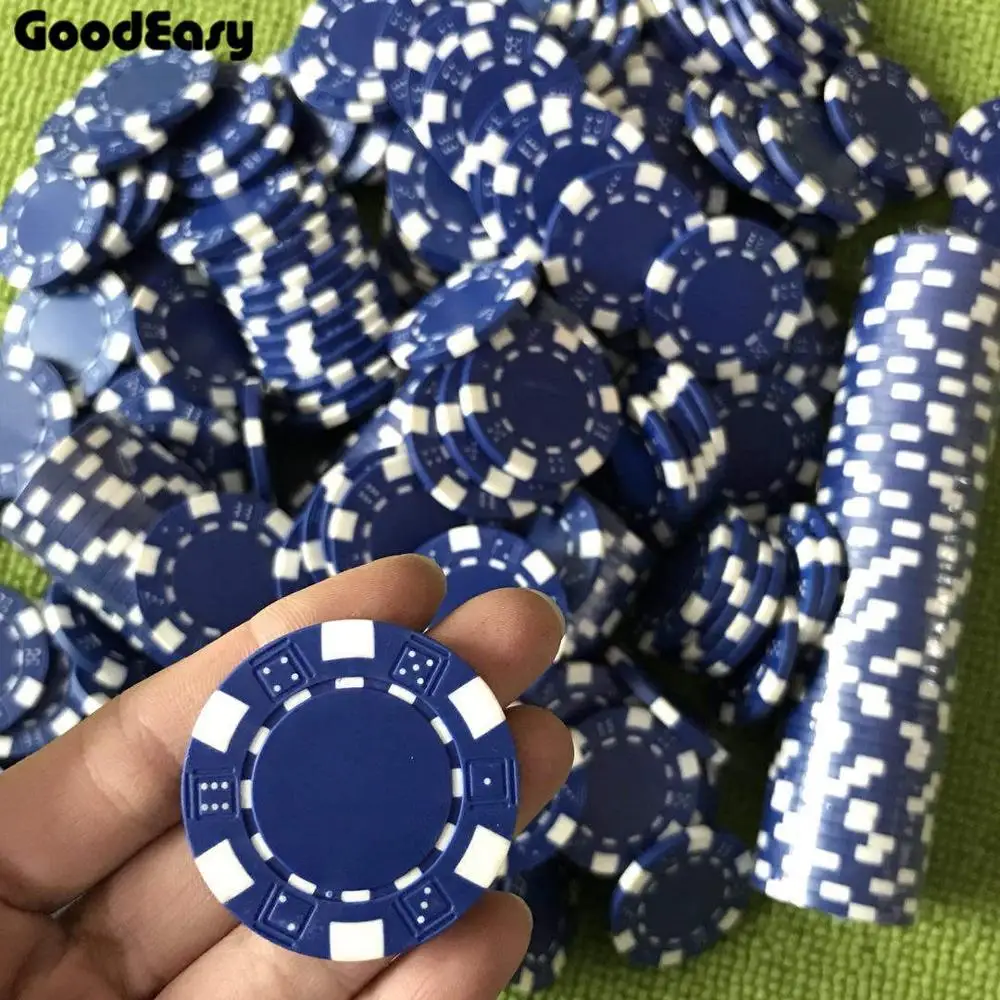 С фабрики казино ABS+ железо+ глина игральные кости покер чип Texas Hold'em покер Металлические Монеты черный Джек фишки набор аксессуары для покера - Цвет: Blue