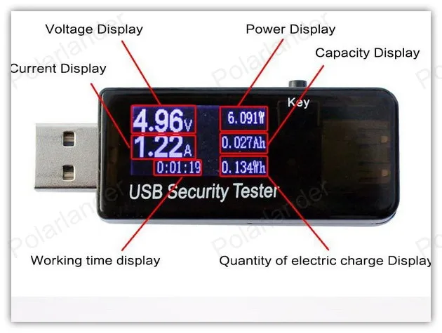 Горячая Распродажа QC 2 0 USB зарядное устройство doctor Вольтметр Амперметр метр 5 в 9 12