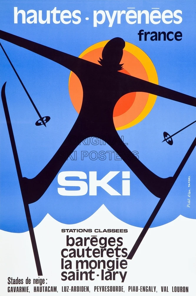 Лыжный Человек Винтаж Ретро Холст Картина постер DIY стены дома Бар постеры